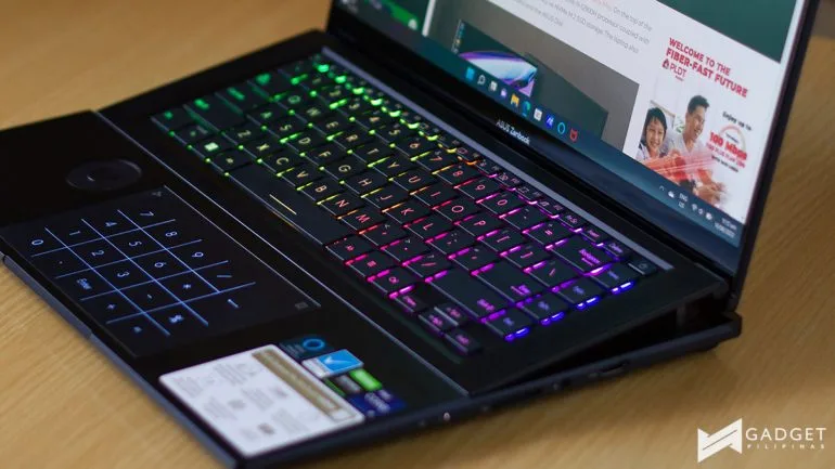 ASUS Zenbook Pro 16X OLED review - keyboard setup and trackpad