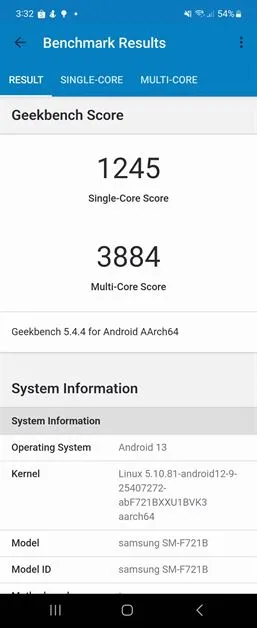 Samsung Galaxy Z Flip4 Review - System (4)