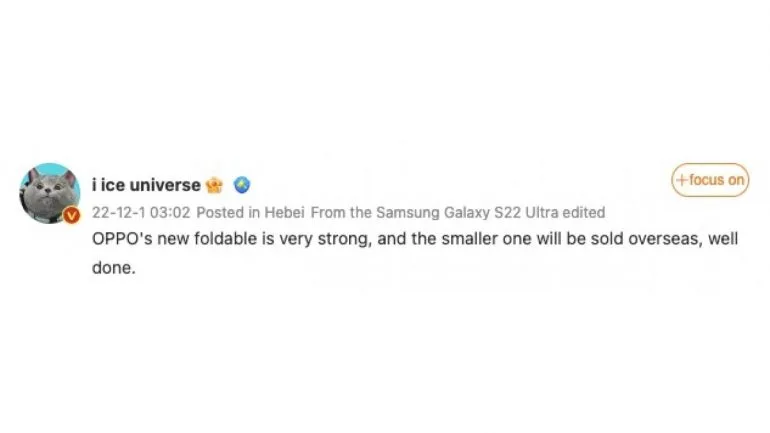 OPPO Find N2 Flip - leaked hands-on video-Ice Universe
