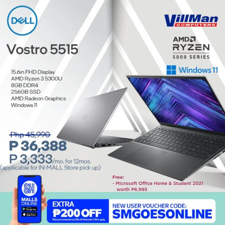 SM Malls Online app - Vostro 5515
