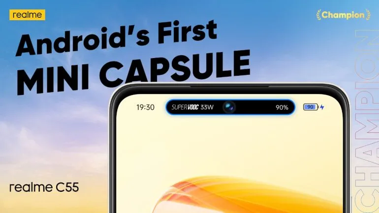 realme C55 - Indonesia launch - Mini Capsule Notification