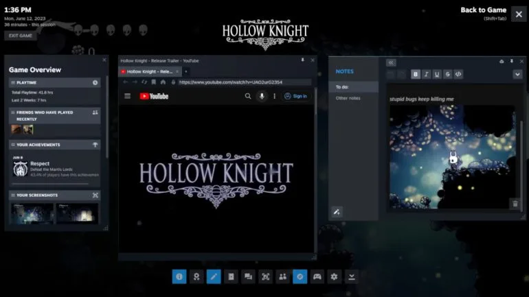 New Steam update Overlay