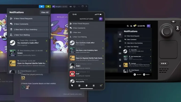 New Steam update cross platform