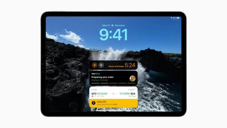 iPadOS 17 WWDC 2023 wallpaper Live Activities