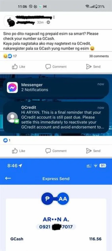 Smart Prepaid eSIM Registered to GCash