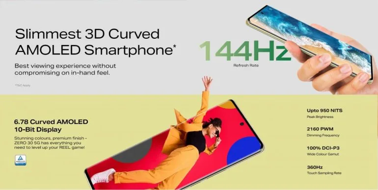 Infinix Zero 30 5G specs revealed display
