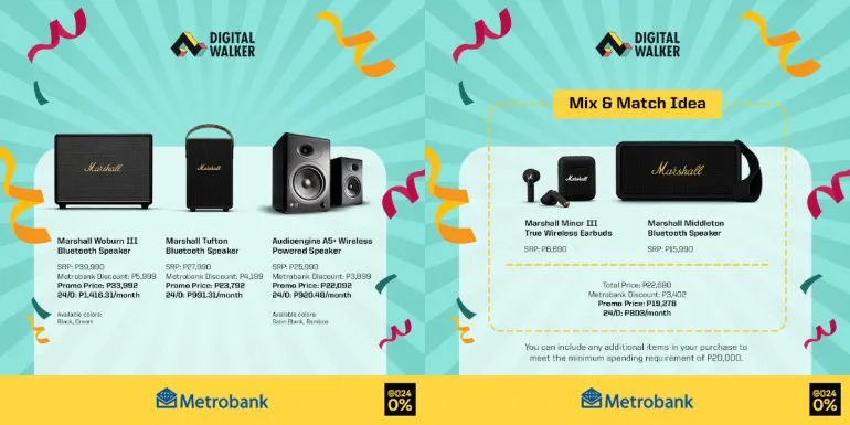 Digital Walker x Metrobank anniversary flash sale audio