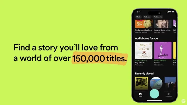 Spotify Premium audiobooks service 2