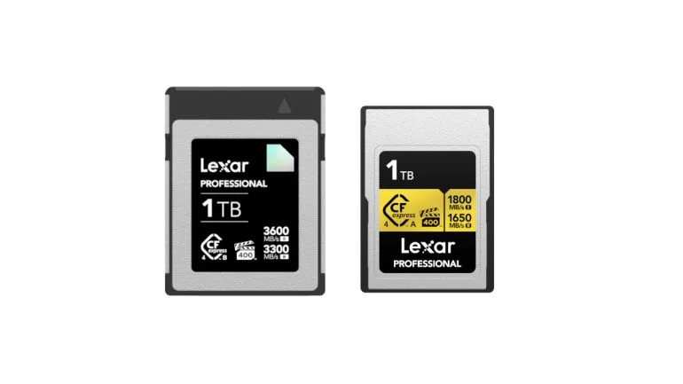 Lexar CES 2024 CFexpress 4.0 Type A Gold Type B Diamond