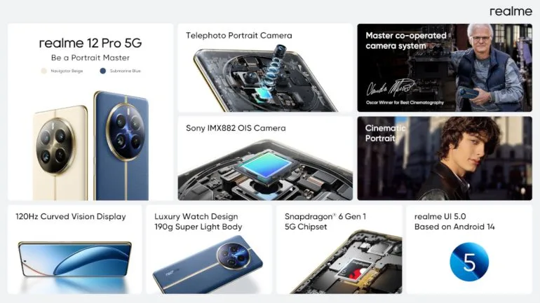 realme 12 Pro series 5G realme 12 Pro 5G highlights