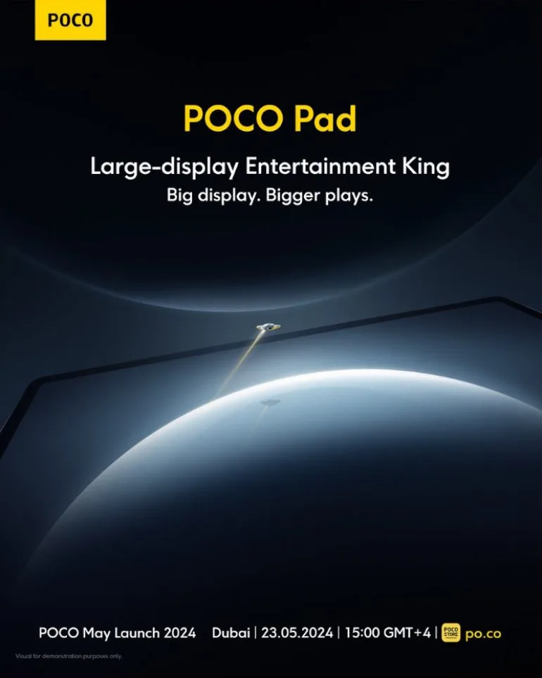 POCO Pad launch date poster