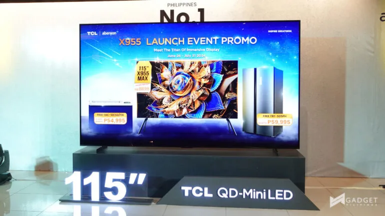 TCL X955 Max 115 inch QD Mini LED PH launch price