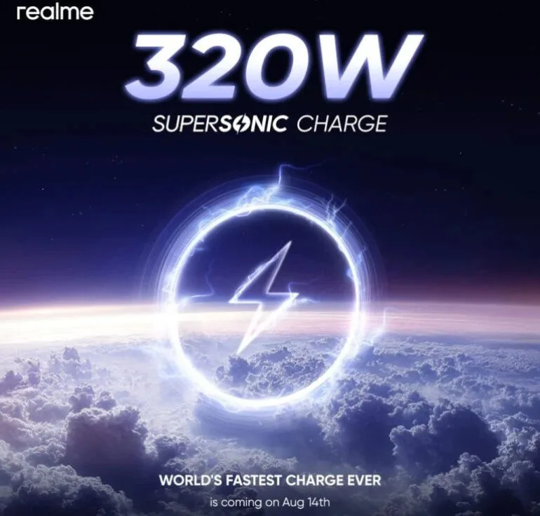realme 320W SuperSonic Charge date 2