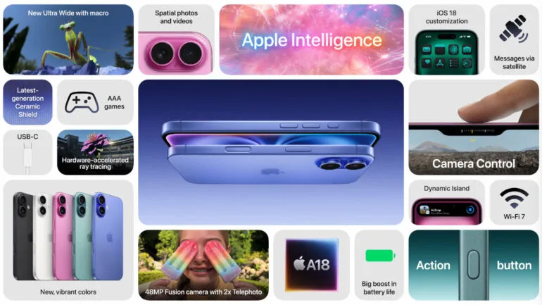 iPhone 16 and 16 Plus launch features