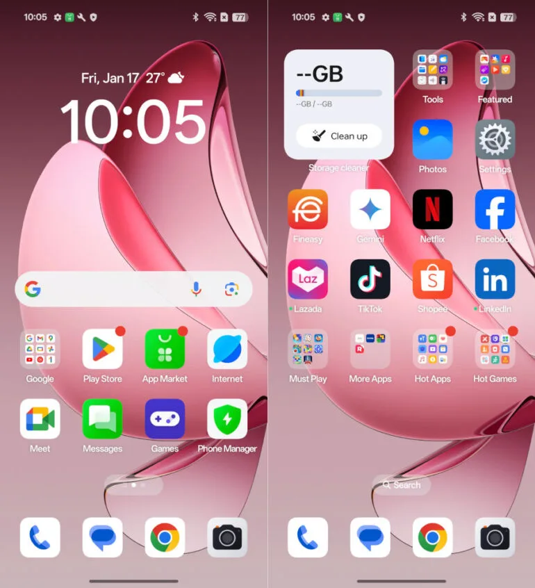 OPPO Reno13 Pro 5G Review bloatware