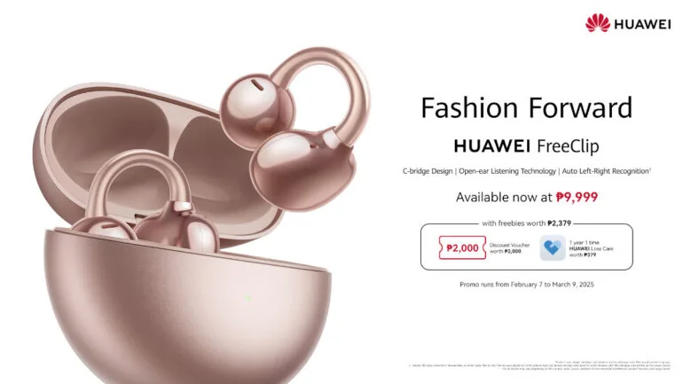 HUAWEI FreeClip Rose Gold PH available 1