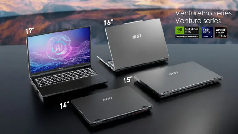 MSI RTX 50 series laptops PH pre order Venture and VenturePro series
