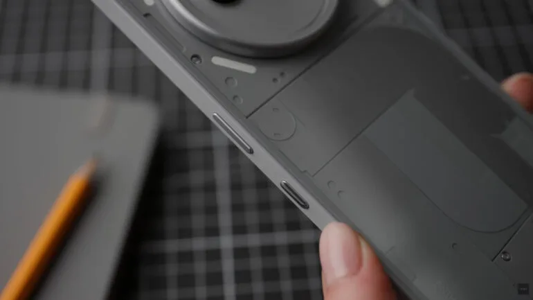 Nothing Phone (3a) series design revealed button