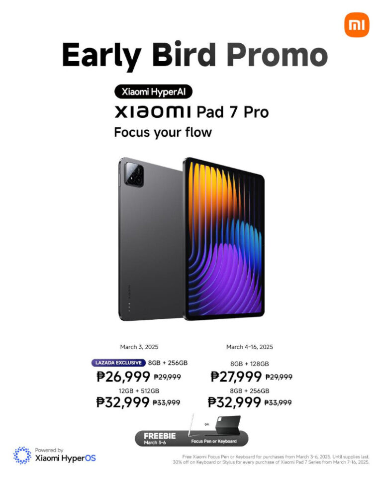 Xiaomi Pad 7 series PH pre order Pad 7 Pro