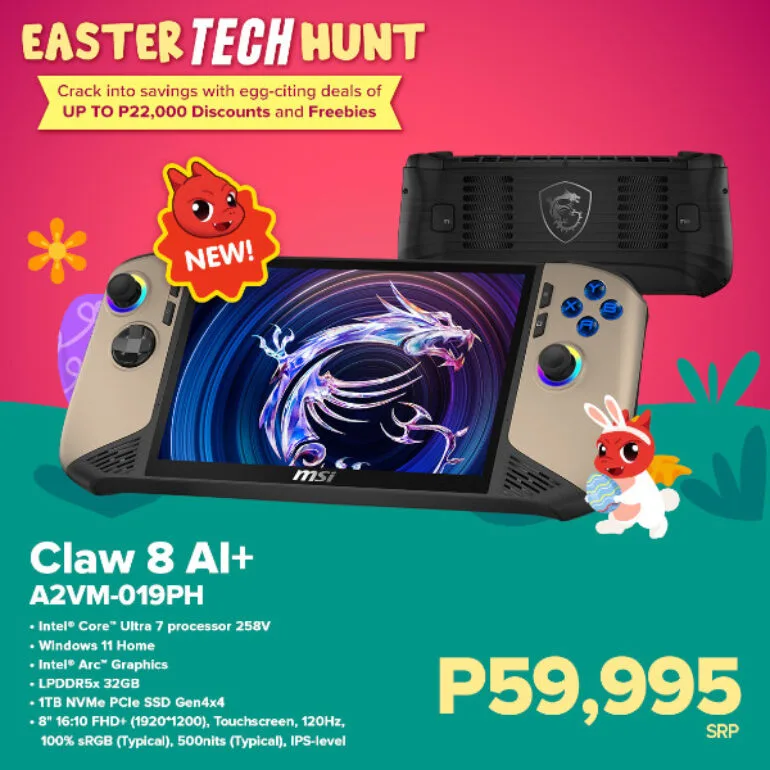 MSI Easter Tech Hunt MSI Claw 8 AI+