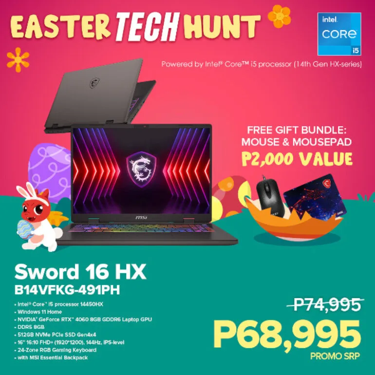 MSI Easter Tech Hunt MSI Sword 16 HX