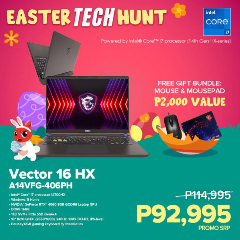 MSI Easter Tech Hunt MSI Vector 16 HX