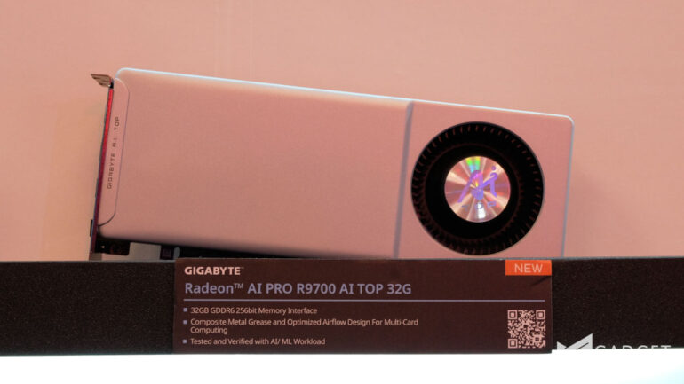 GIGABYTE Radeon AI Pro R9700 AI TOP Computex 2025 1