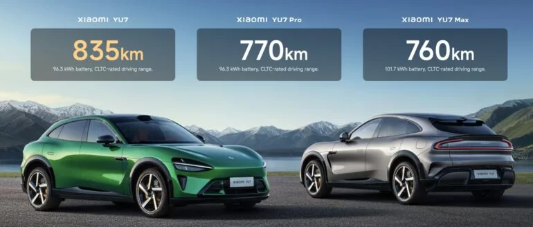 Xiaomi YU7 Kilometer Performance