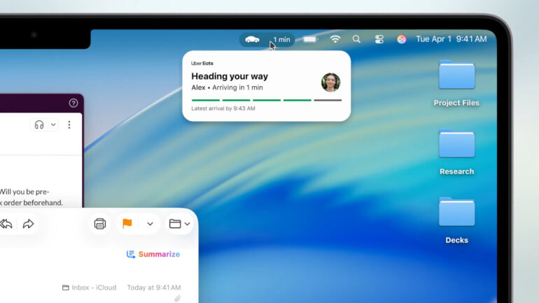 macOS Tahoe 26 WWDC 2025 Live Activity