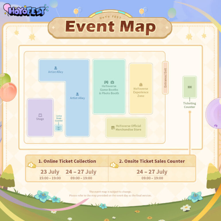 HoYo FEST 2025 PH event map