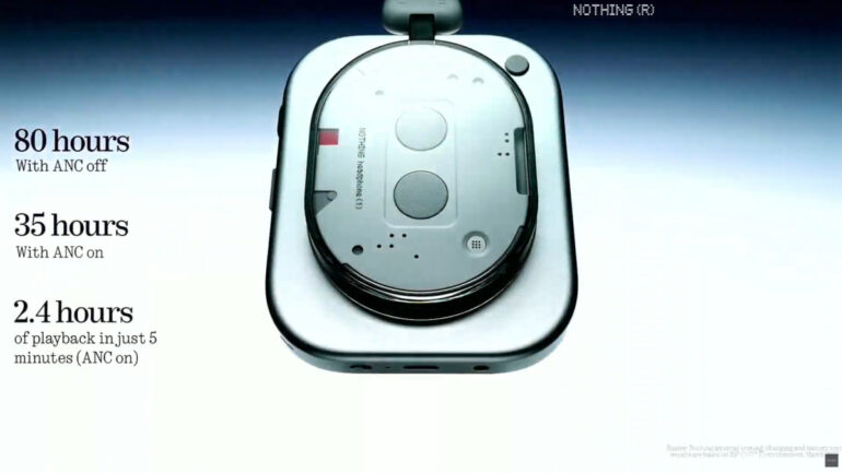 Nothing Headphone (1) launch battery