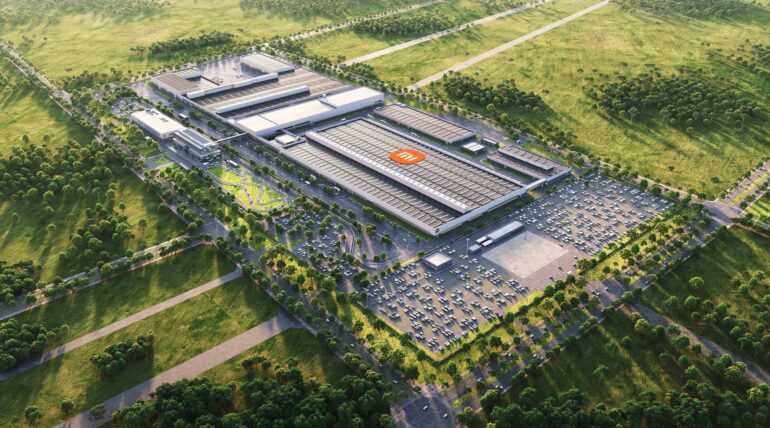 Xiaomi EV Factory Bird's Eye View