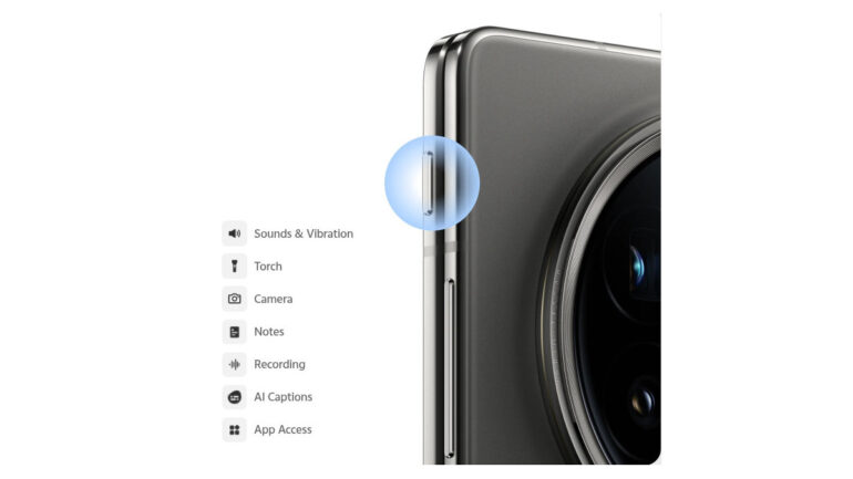vivo X Fold5 India launch Shortcut button