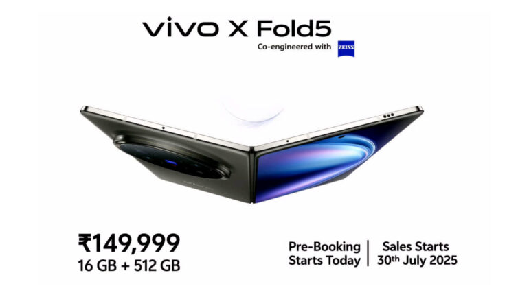 vivo X Fold5 India launch price