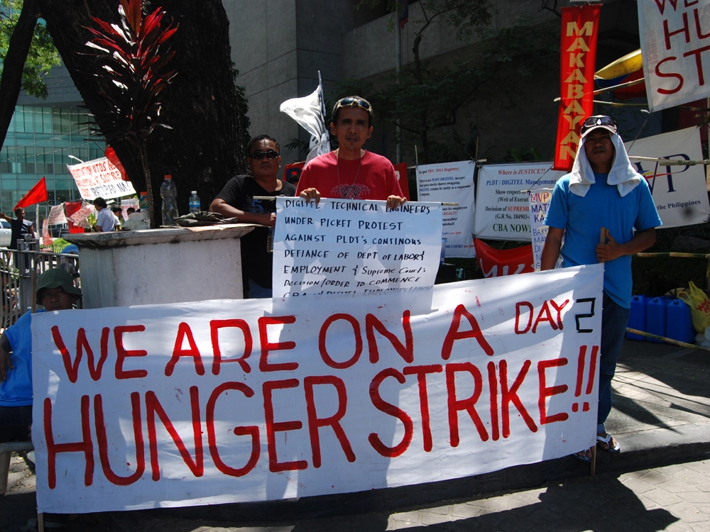 PLDT, Digitel, DEU, Protest, Labor Union