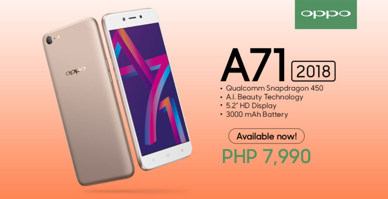 oppo a71k 2gb ram