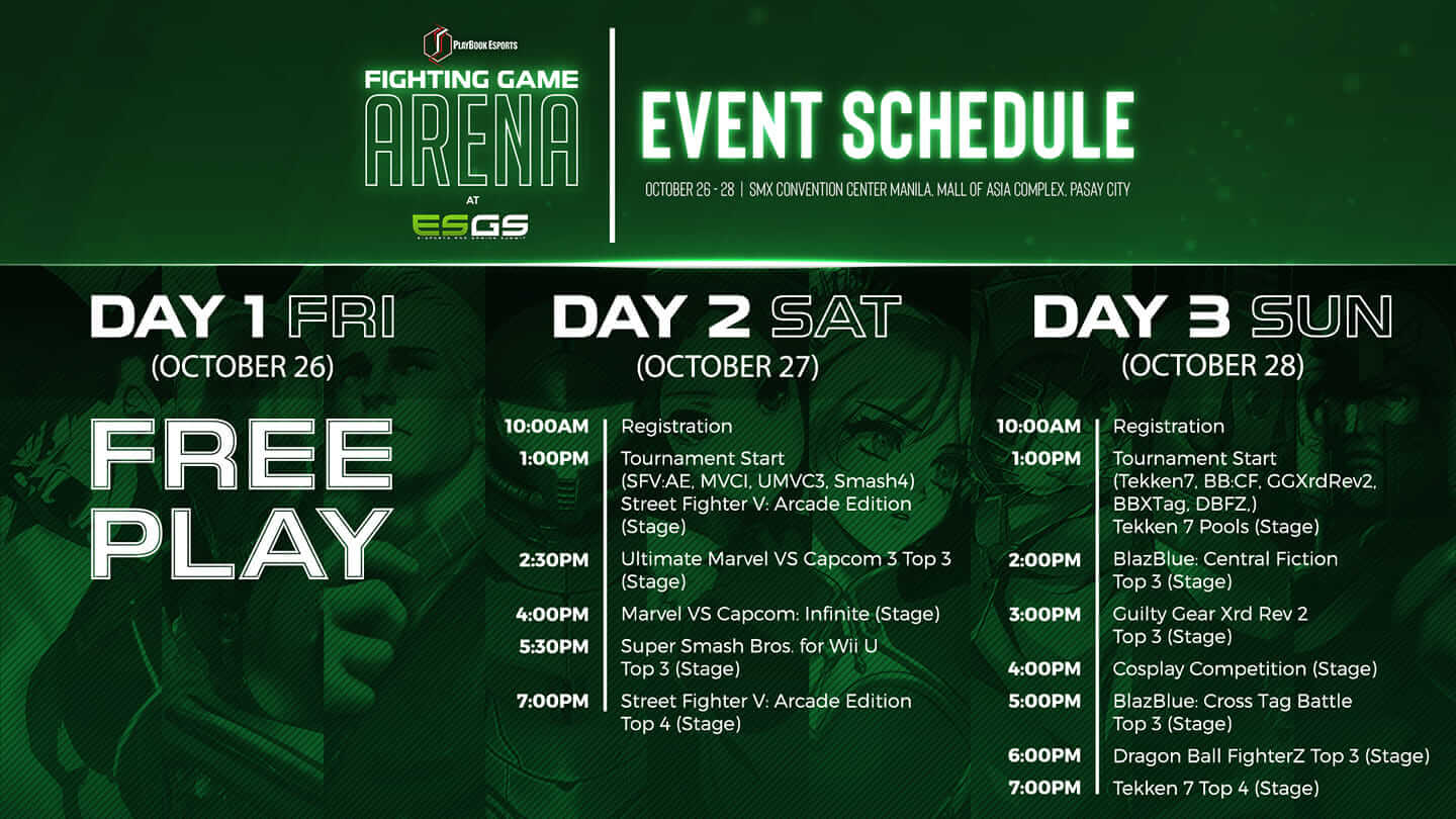 FG Arena Schedule