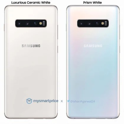 Samsung Galaxy S10 Ceramic White Render 3