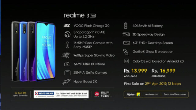 realme 3 pro specs price