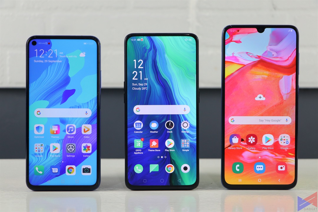 Three Way Battle Huawei Nova 5t Vs Samsung Galaxy A70 Vs Oppo Reno Gadget Pilipinas Tech News Reviews Benchmarks And Build Guides