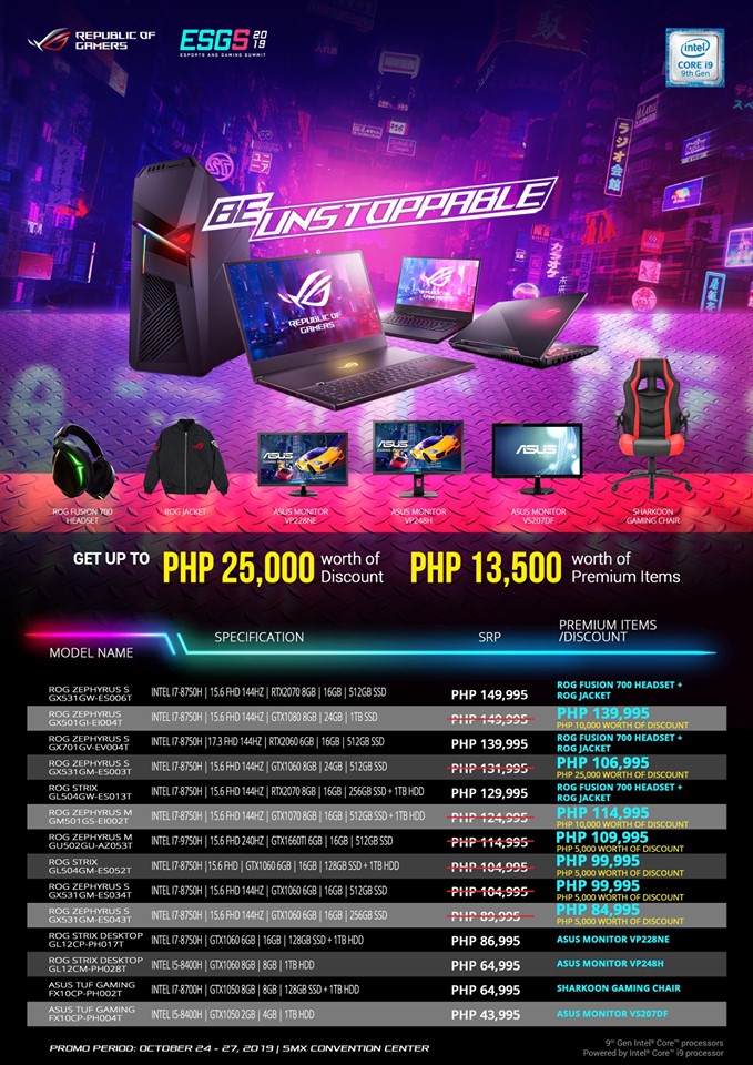 ROG ESGS 2019 System Products
