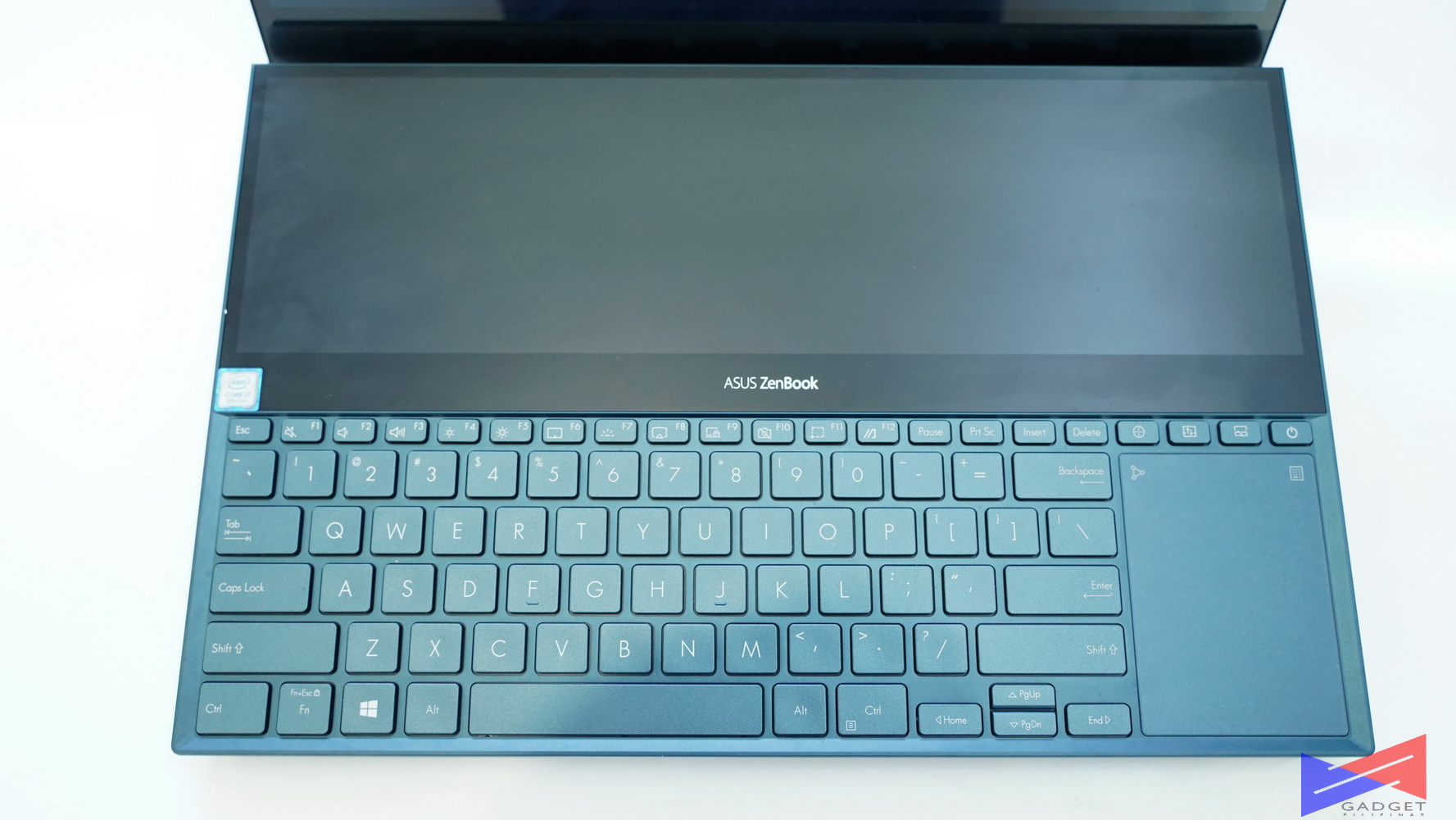 Zenbook Pro Duo Keyboard area