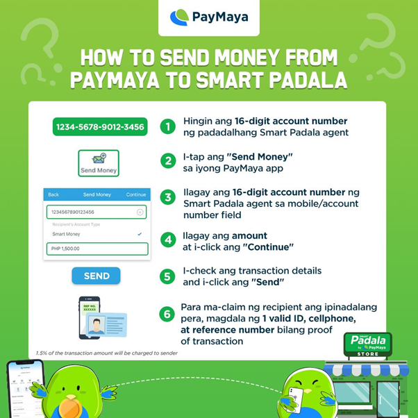 PayMaya Send Money to Smart Padala