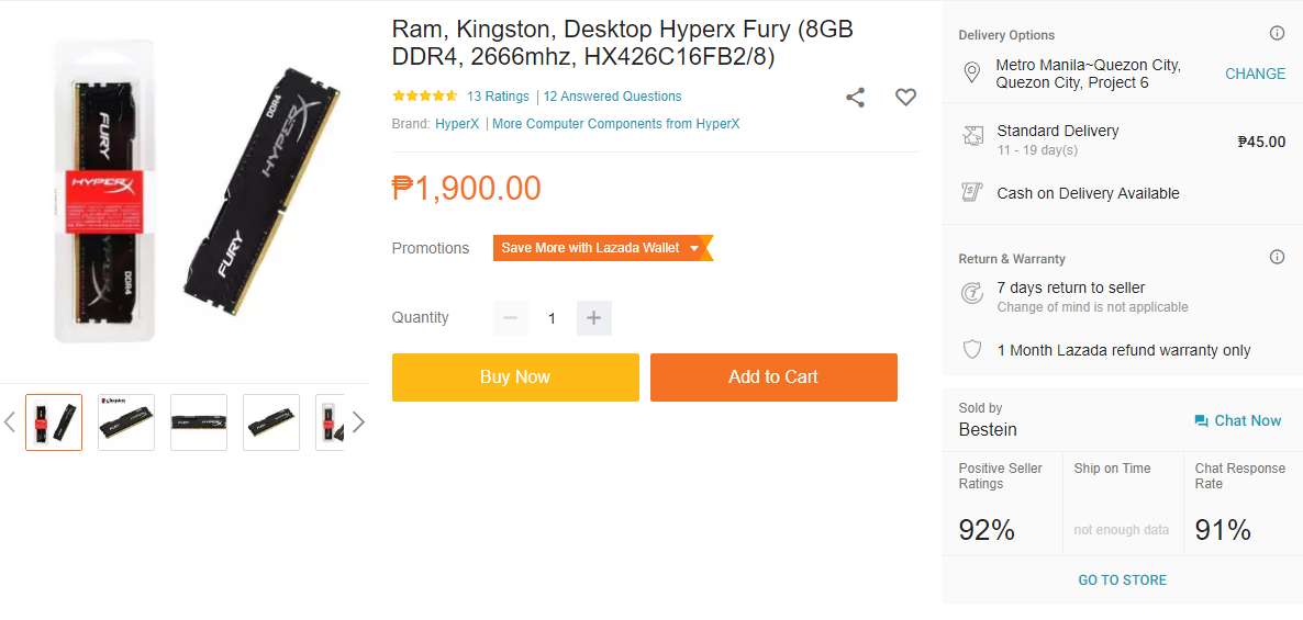 Php 10k Work From Home PC Build Guide - HyperX 8GB RAM