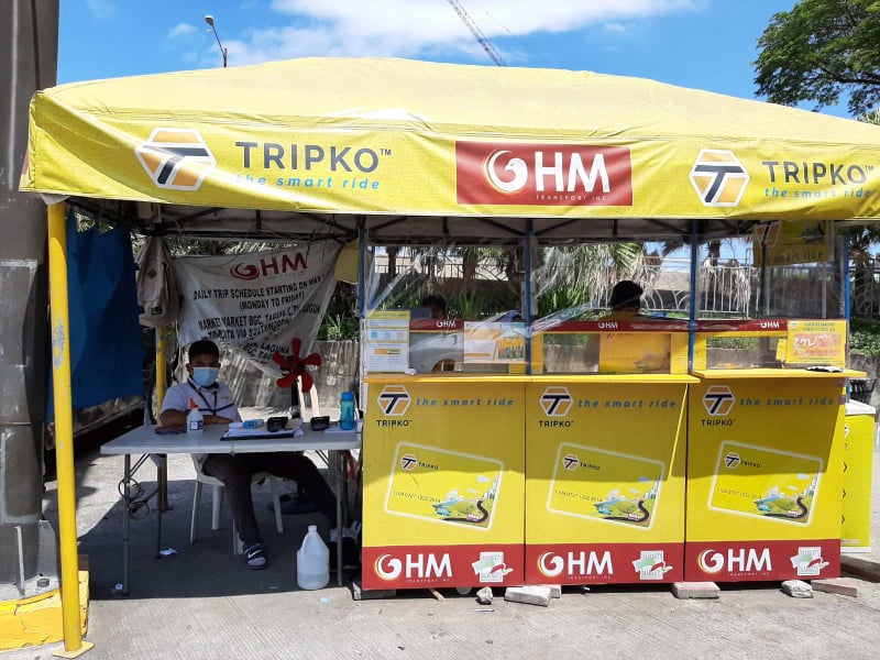 TRIPKO booth in Market Market! BGC Bus Terminal