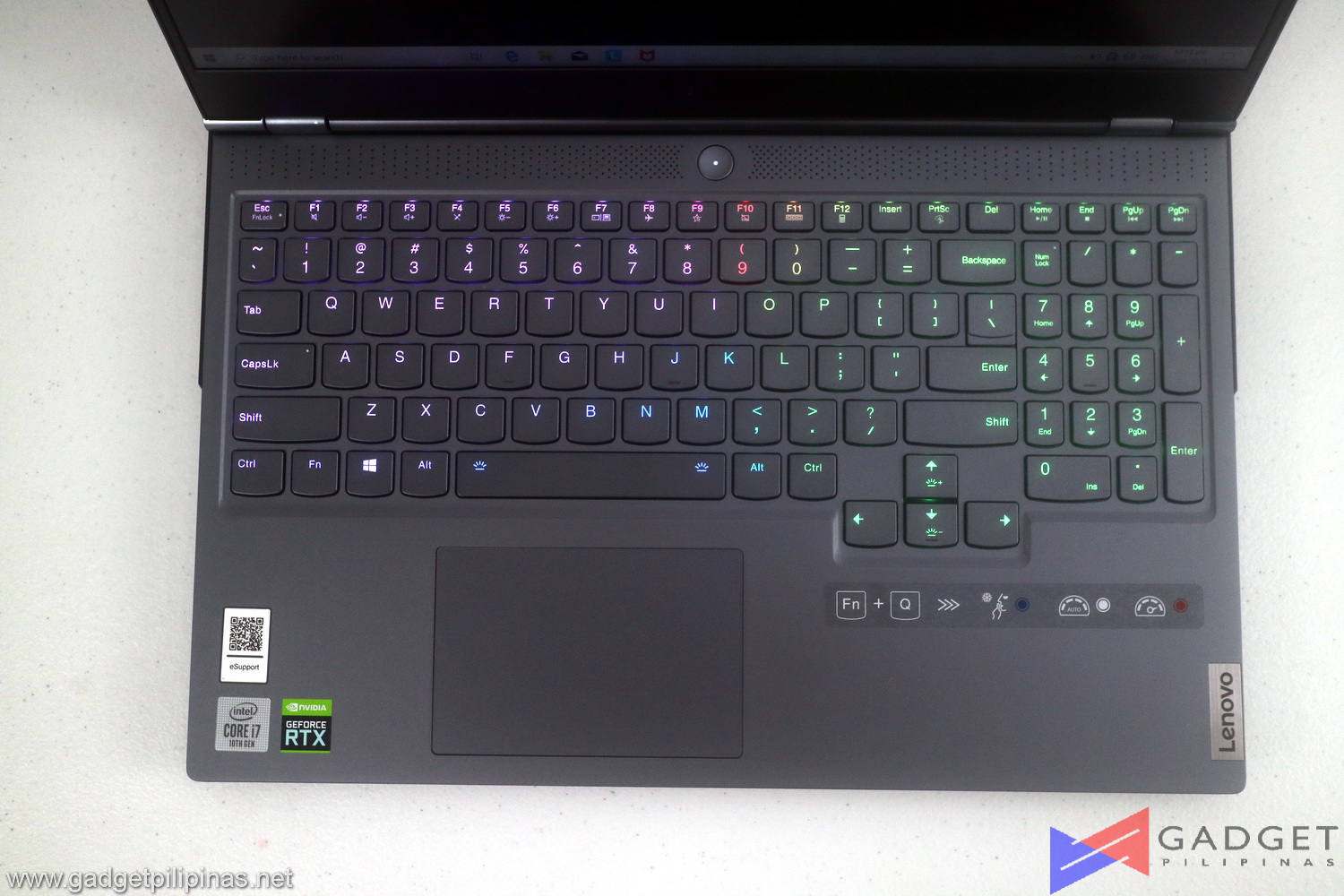 Lenovo Legion 7i Review - Keyboard