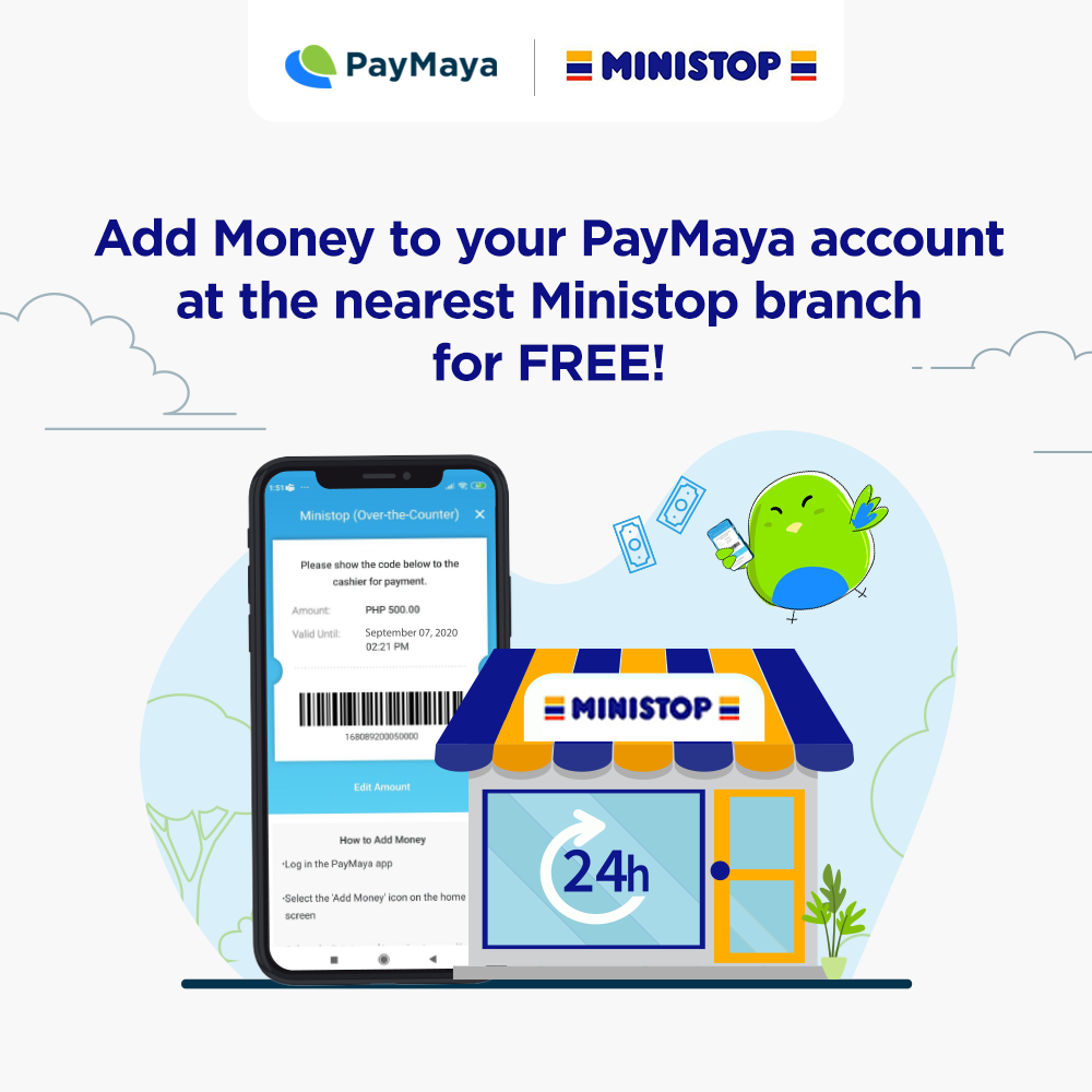 PayMaya Add Money via Ministop
