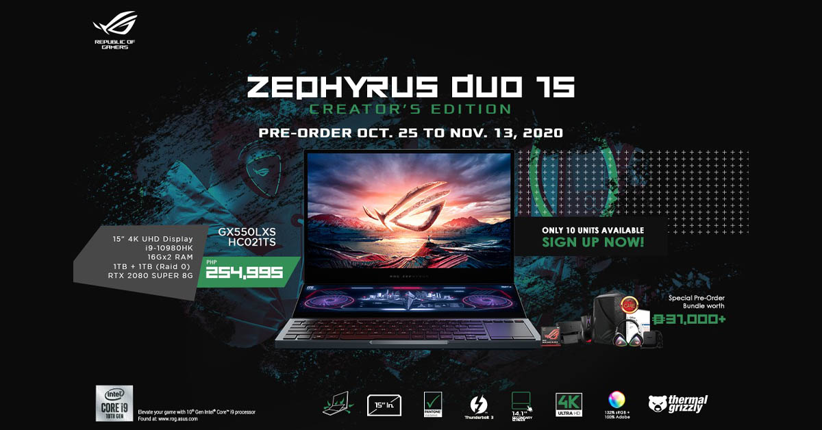 Zephyrus Duo 15 Creator's Edition - 1