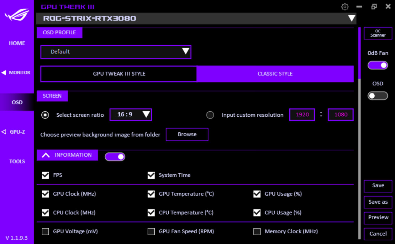 asus gpu tweak 3