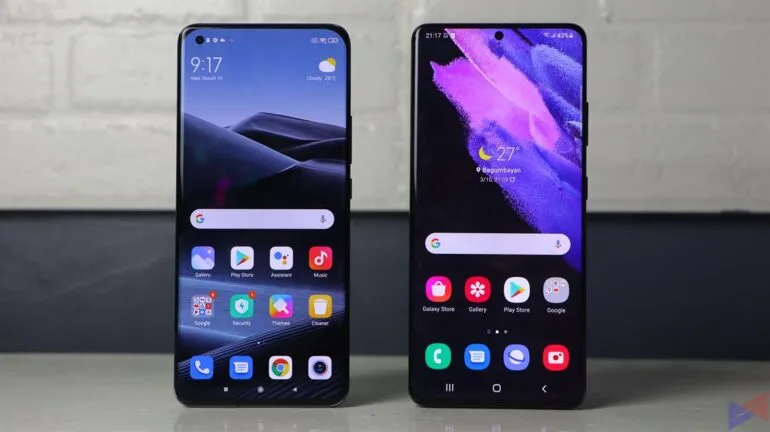 Xiaomi Mi 11 and Samsung Galaxy S21 Ultra 5G